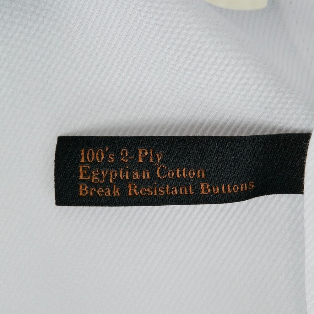 Jos A Bank Reserve Large Custom White 100% Egyptian Cotton Dress Shirt 17 32 - Picture 12 of 16